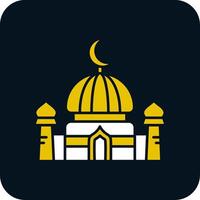 Dome Glyph Two Color Icon vector