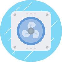 Extractor Flat Blue Circle Icon vector