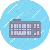 Keyboard Flat Blue Circle Icon vector