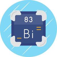 Bismuth Flat Blue Circle Icon vector