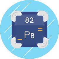 Lead Flat Blue Circle Icon vector