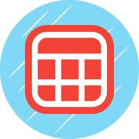 Layout Flat Blue Circle Icon vector