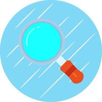 Search Flat Blue Circle Icon vector