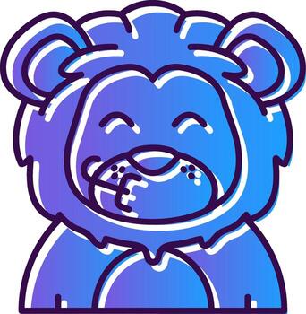 felicidades degradado lleno icono vector