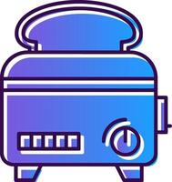 Toaster Gradient Filled Icon vector