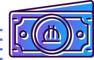Lari Gradient Filled Icon vector