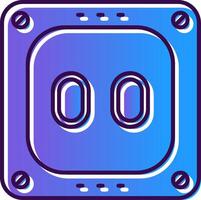 Socket Gradient Filled Icon vector