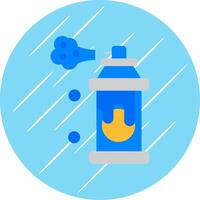 Spray Flat Blue Circle Icon vector