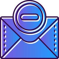 Block Gradient Filled Icon vector