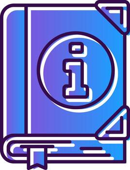 Guide Gradient Filled Icon vector