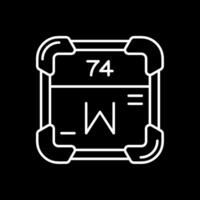 Tungsten Line Inverted Icon vector