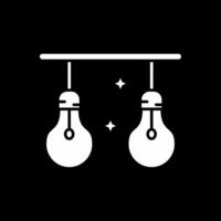 Light Glyph Inverted Icon vector