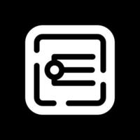 Endpoint Glyph Inverted Icon vector