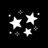 Star Glyph Inverted Icon vector