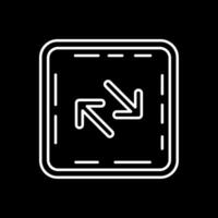 Swap Line Inverted Icon vector