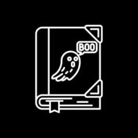 Spooky Line Inverted Icon vector