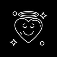 Angel Line Inverted Icon vector