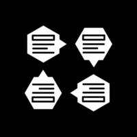 Infographic Glyph Inverted Icon vector