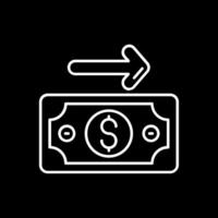 Payment Line Inverted Icon vector