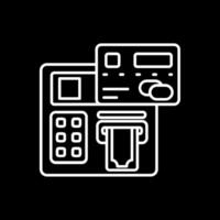 Atm Line Inverted Icon vector