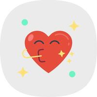 Congratulation Flat Curve Icon vector