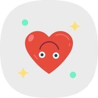 FALSE Flat Curve Icon vector