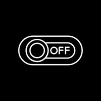 Off Line Inverted Icon vector