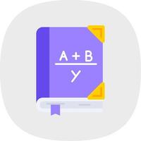 Algebra Flat Curve Icon vector