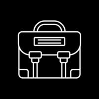 Briefcase Line Inverted Icon vector