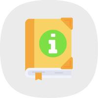 Guide Flat Curve Icon vector