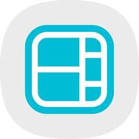 Layout Flat Curve Icon vector