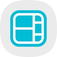 Layout Flat Curve Icon vector