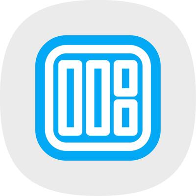 Layout Flat Curve Icon
