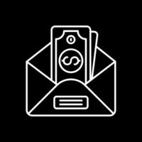 Envelope Line Inverted Icon vector