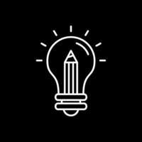 Idea Line Inverted Icon vector