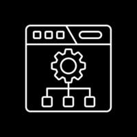 Setting Line Inverted Icon vector