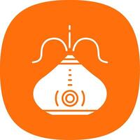 Humidifier Glyph Curve Icon vector