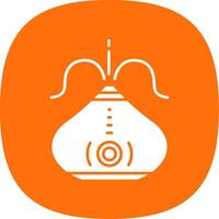 Humidifier Glyph Curve Icon vector