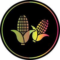 Corn Glyph Due Color Icon vector