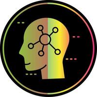 Psychology Glyph Due Color Icon vector