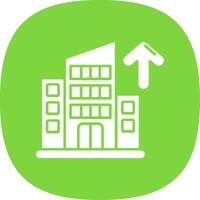 Company Glyph Curve Icon vector