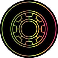 Chip Line Gradient Due Color Icon vector
