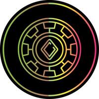 Chip Line Gradient Due Color Icon vector