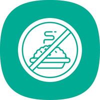 Fasting Glyph Curve Icon vector