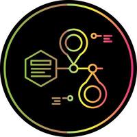 Placeholder Line Gradient Due Color Icon vector