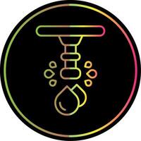 Water Line Gradient Due Color Icon vector