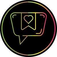 Favourite Line Gradient Due Color Icon vector