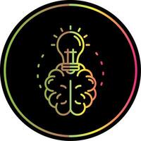 Brainstroming Line Gradient Due Color Icon vector