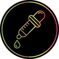Dropper Line Gradient Due Color Icon vector