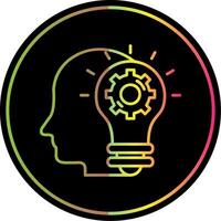 Imagination Line Gradient Due Color Icon vector